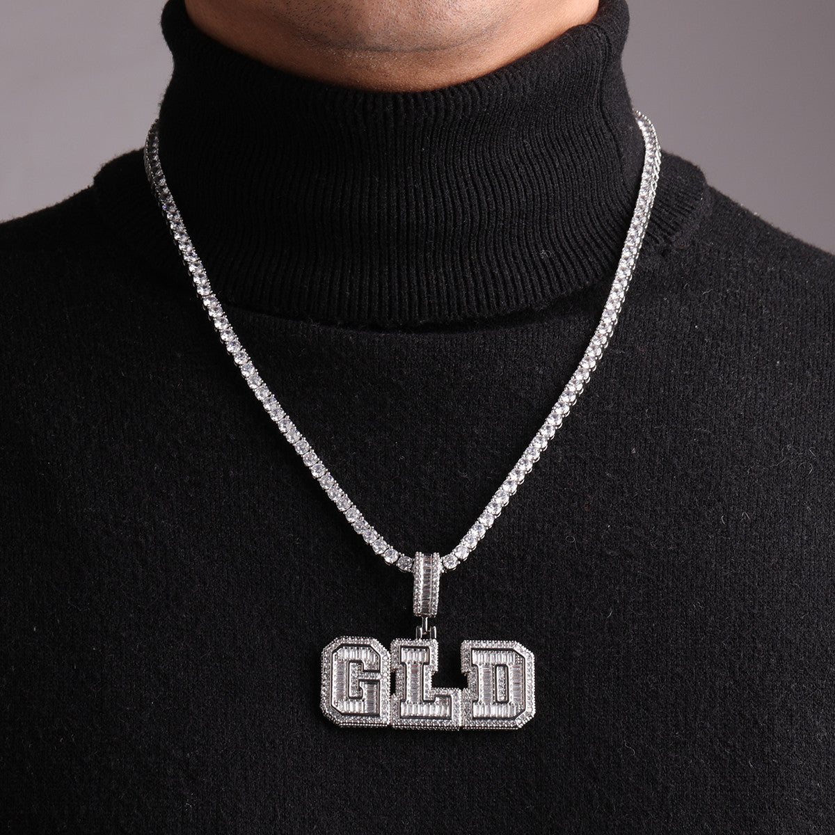 The Ice Caps | Baguette Iced VVS Diamond CZ Custom Made Hip Hop Pendant