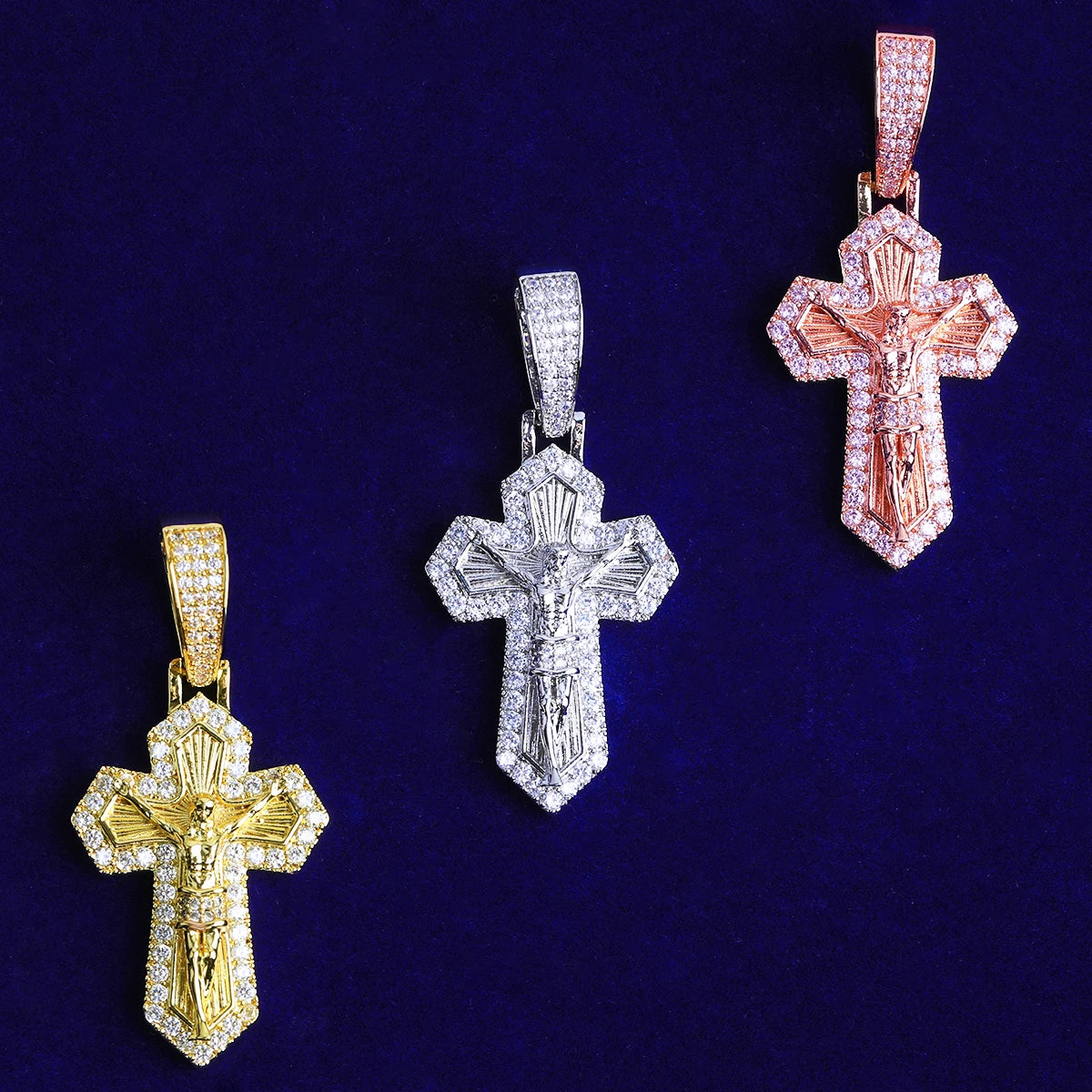 Your Sins | VVS Diamond CZ 5AA+ Jesus Piece Crucifix Hip Hop Pendant Chain