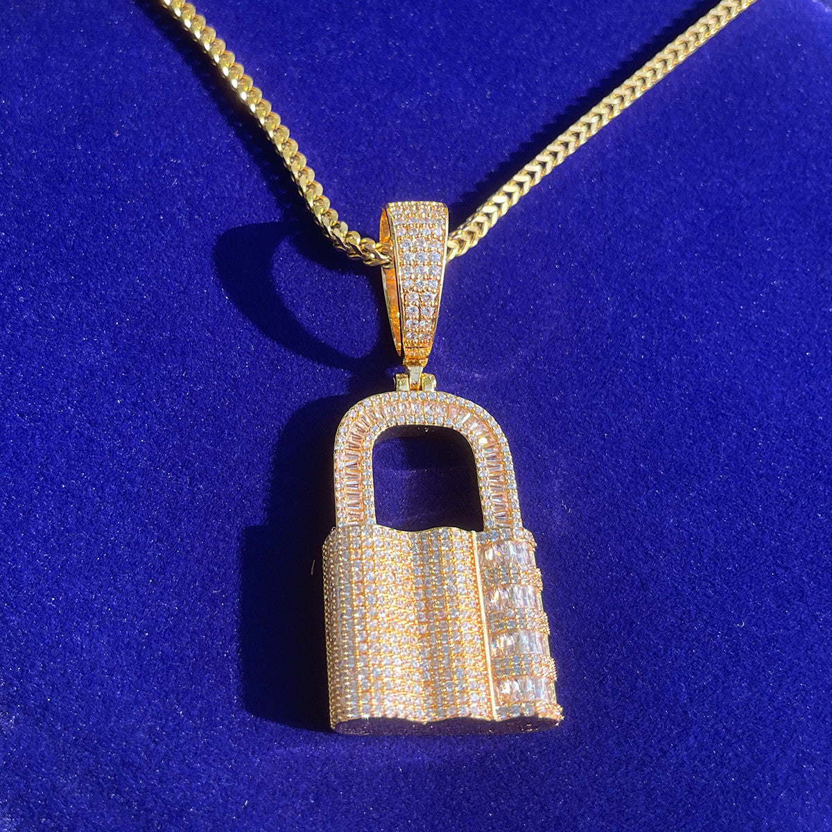 Game On Lock | Hip Hop Combination Deadbolt Pendant Chain Necklace