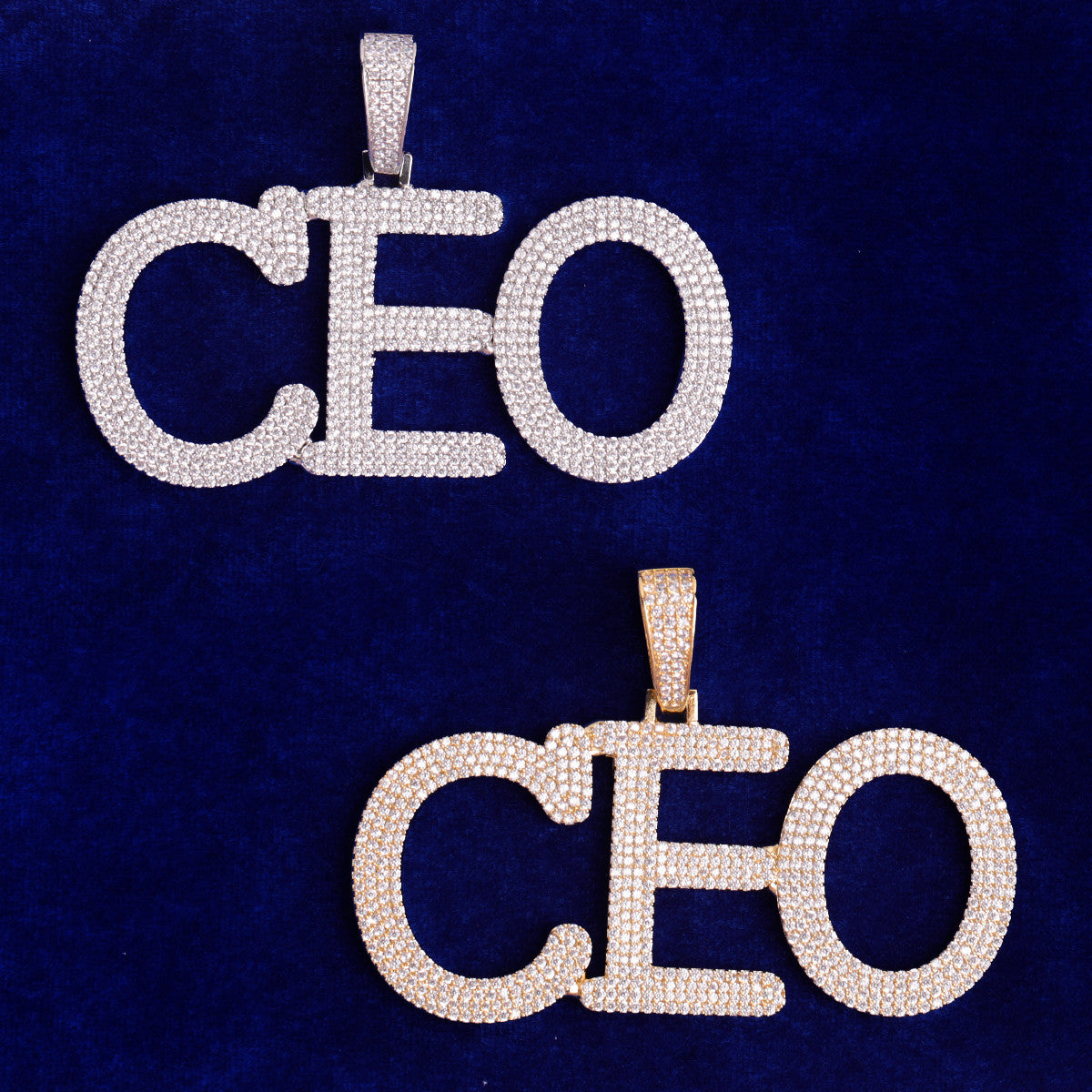 Company Ballin | Prong Set Cluster Stone Custom Made Iced Blinged Out Pendant