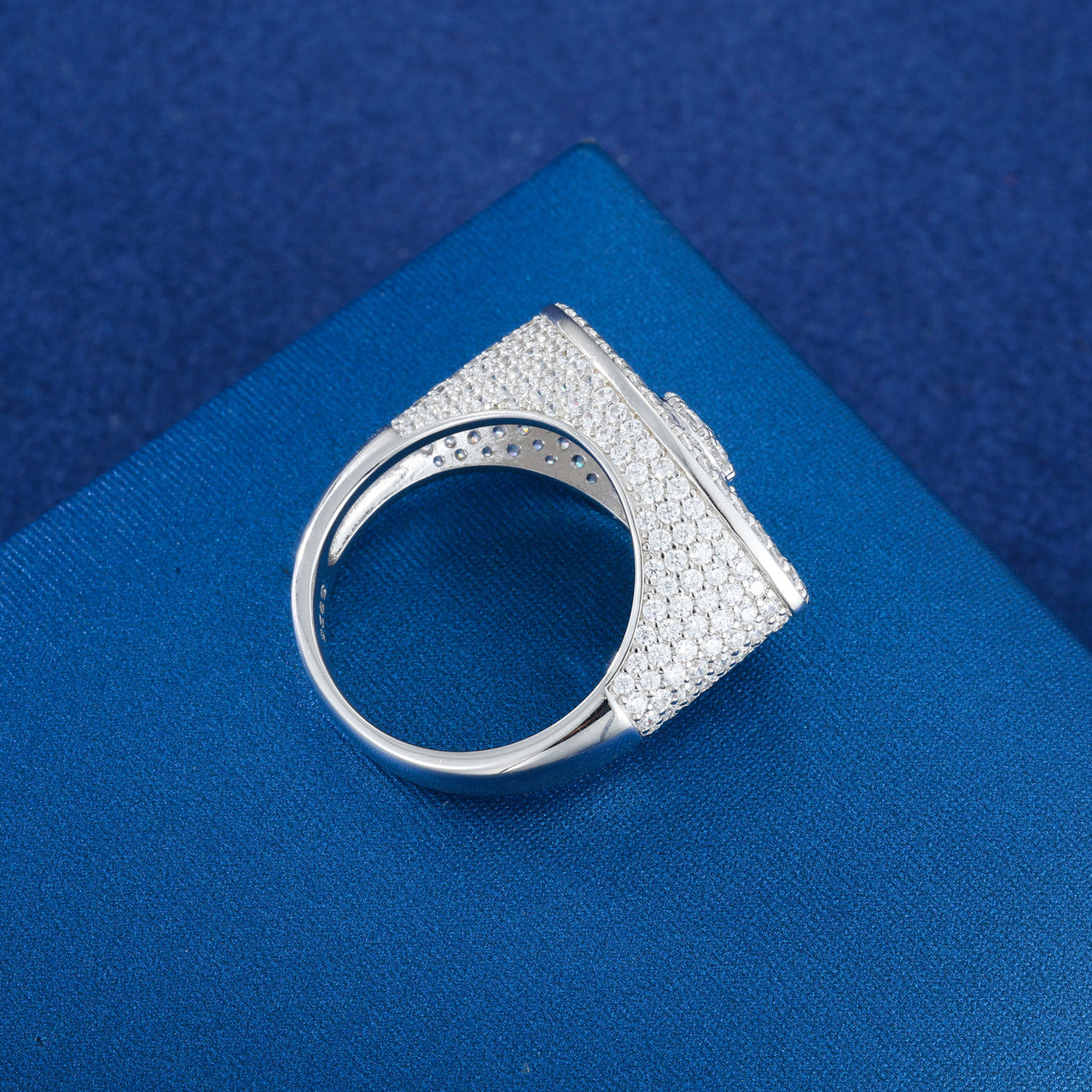 Turkish Evil Eye | Solid 925 Sterling Silver Moissanite Diamond All Seeing Eye Rings