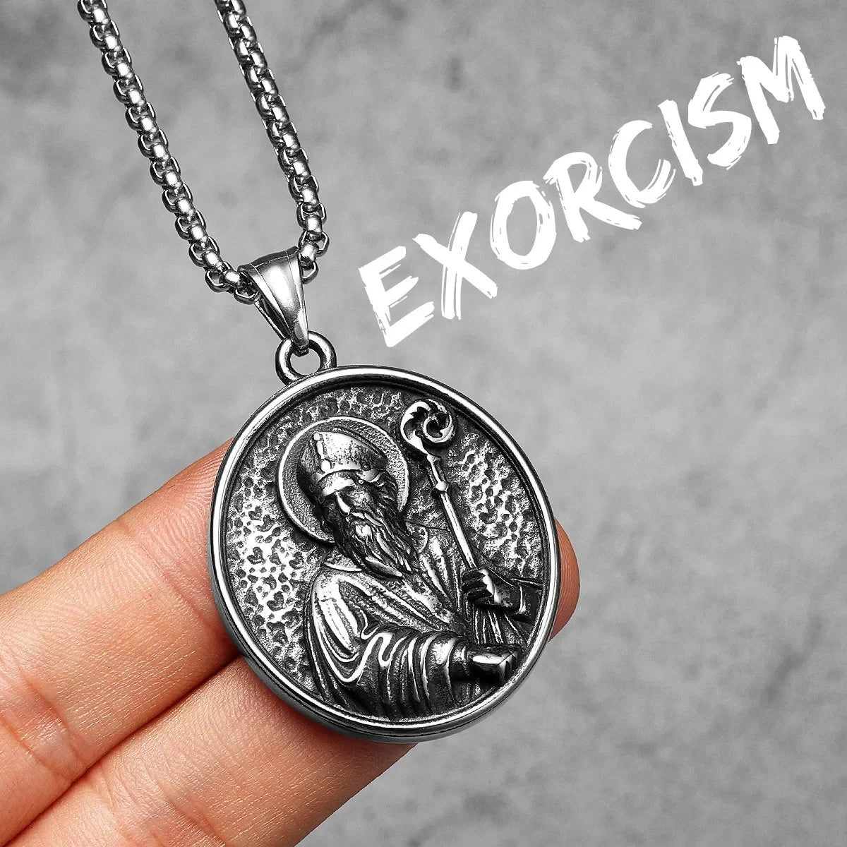 Hall Of Saints | 316L Solid Stainless Steel Holy Father Joseph Saint Pendant Collection