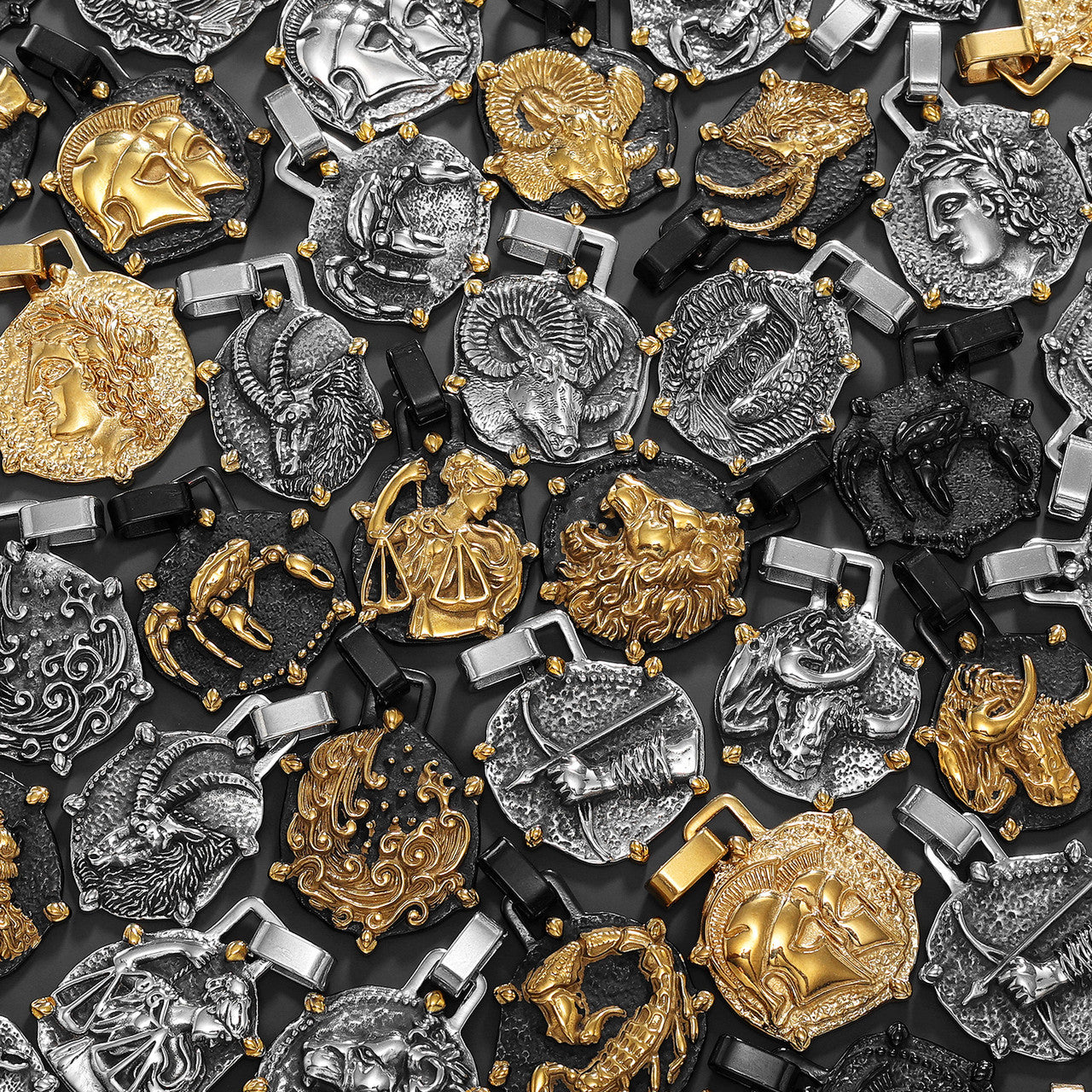 12 Constellations | 316L No Fade Stainless Steel Zodiac Sign Astrological Street Wear Pendants