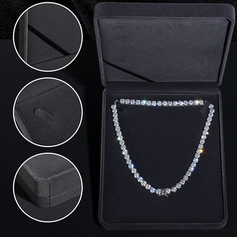 Genuine VVS Luxury Jewelry Lab Diamond Tennis Chain Necklaces