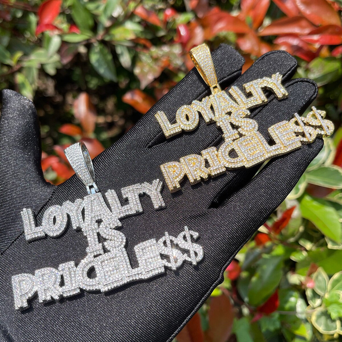 Loyalty Is Priceless | Iced Blinged Out Hip Hop VVS Diamond CZ Pendant