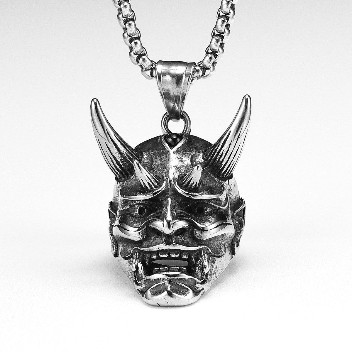 Prajna | Men's Stainless Steel Devil Horns Street Wear Pendant