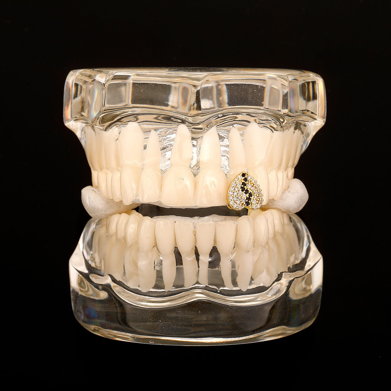 Heart Broken | VVS Diamond CZ Iced Blinged Out Mouth Tooth Teeth Cap Grillz