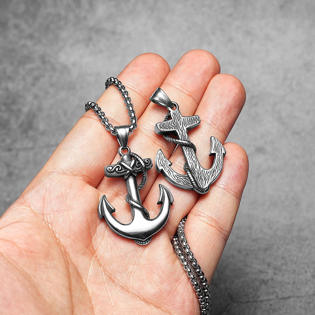 The Sailor | 316L Solid Stainless Steel Men's Anchor Cross Street Wear Pendant