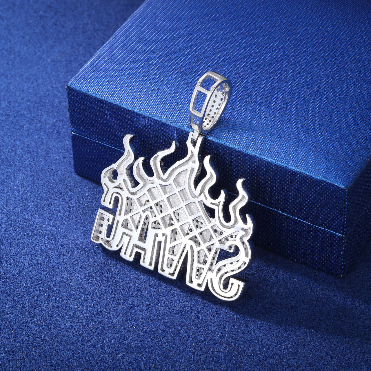 Fire Swag | 925 Solid Silver Moissanite Diamond Iced Blinged Out Hip Hop Pendant
