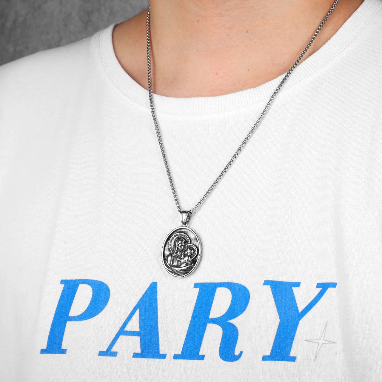 Virgin Mary Collection | 316L No Fade Stainless Steel Jesus Holy Child Pendant Series