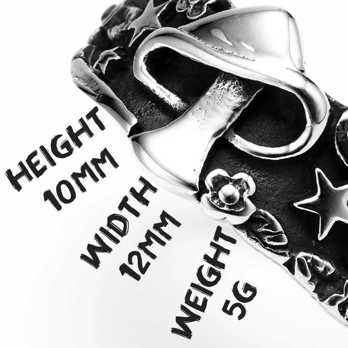 Mushroom Star | 3D No Fade Stainless Steel Men's Retro Fashion Rings