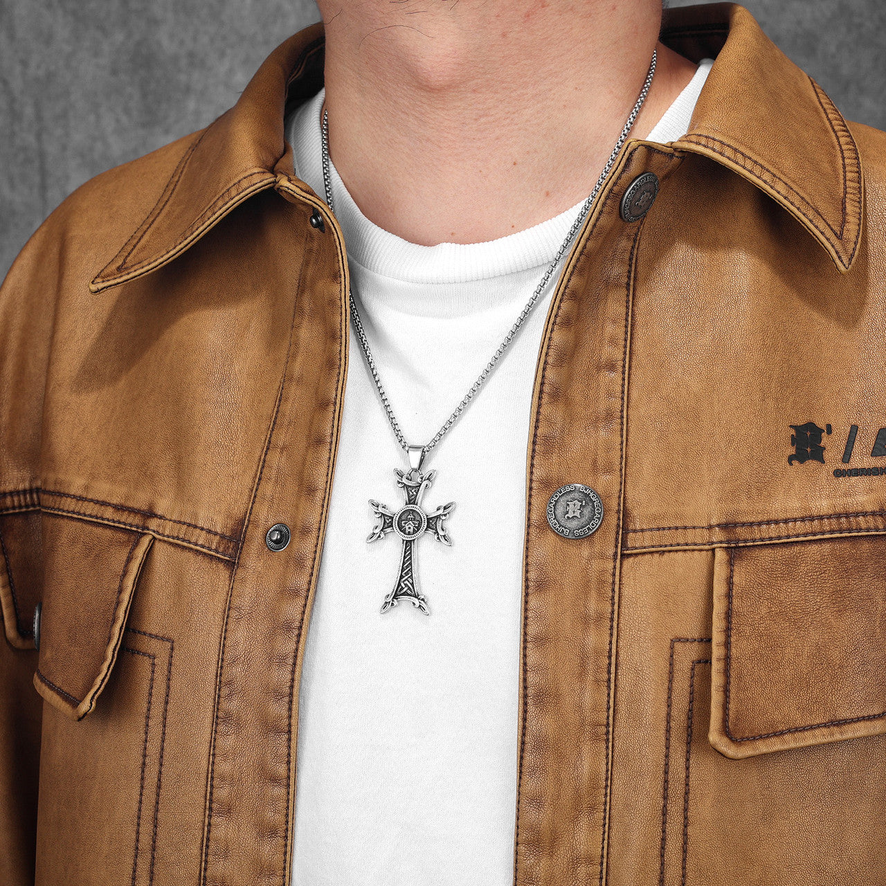 Celtic Knot Cross | Men's 316L Stainless Steel Infinite Protection Cross Pendant