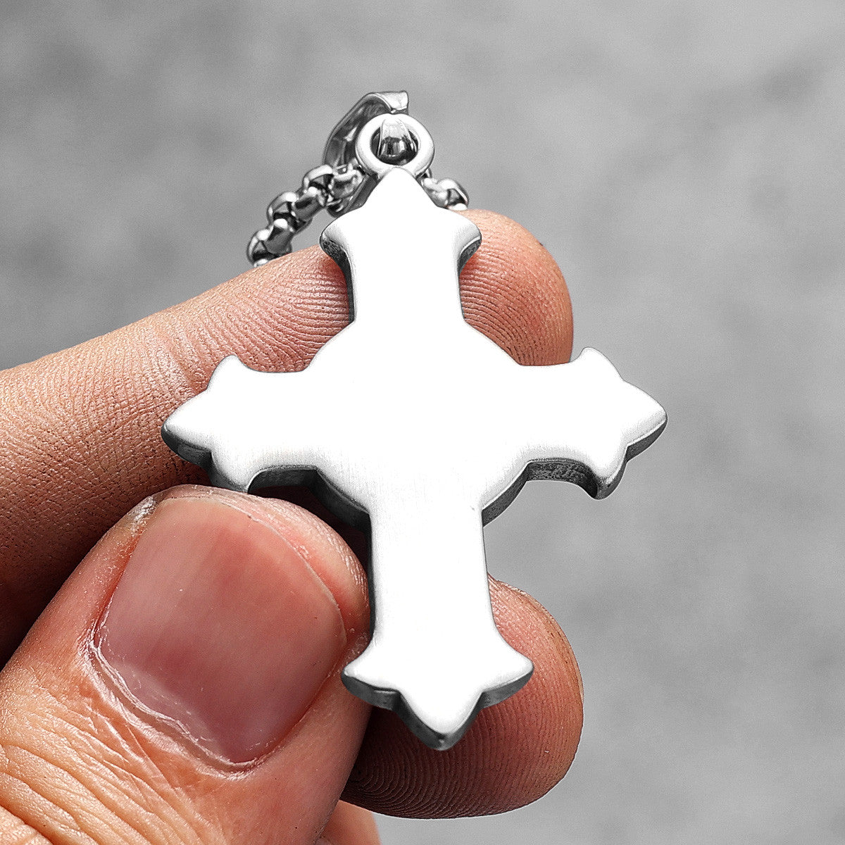 Circle Of Light | Solid Stainless Steel Christian Religion Hip Hop Cross Pendant