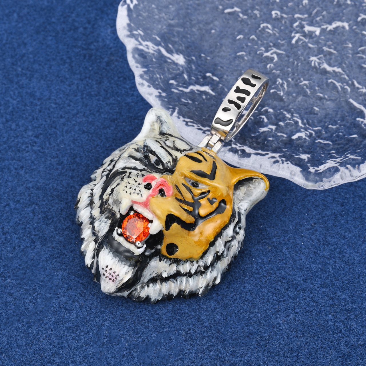 Tiger Ice | Moissanite VVS Diamond Jewel Tiger Head Hip Hop Pendant Chain Necklace