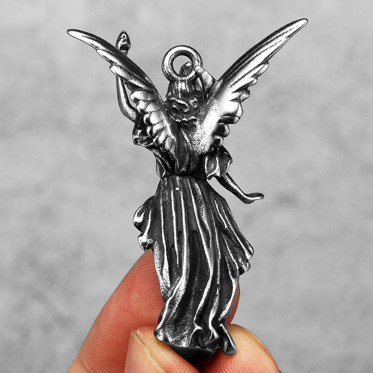 Angel Liberty | 316L Solid Stainless Steel Unique Personality Amulet Pendant