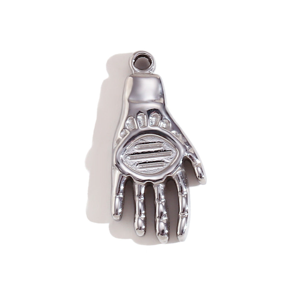 DIY Stainless Steel Waterproof Face Sun Cross Sunflower All seeing Eye Charms Pendants Bracelets