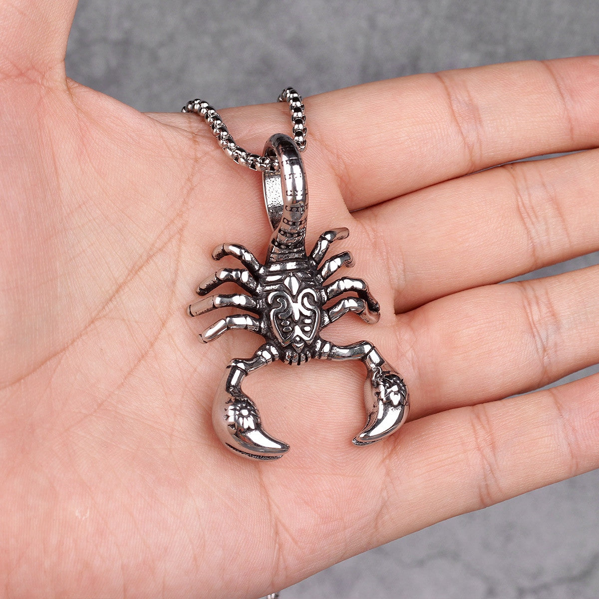 Scorpion King | No Fade Silver Stainless Steel Street Wear Hip hop Pendant