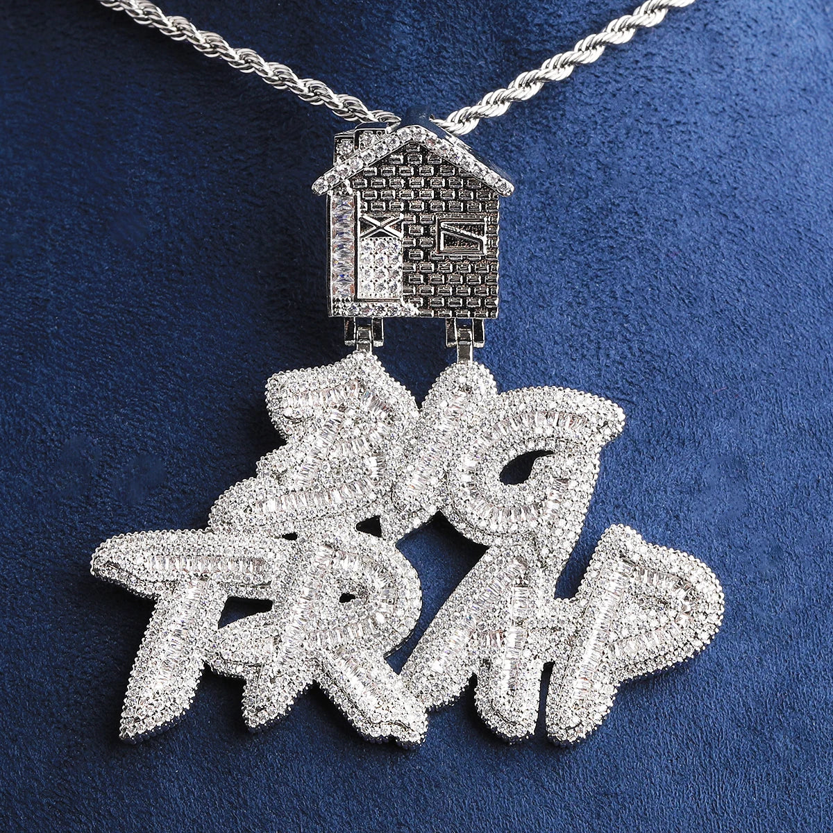 Big Trap | 5AA+ VVS Diamond CZ Trap House Hip Hop Pendant