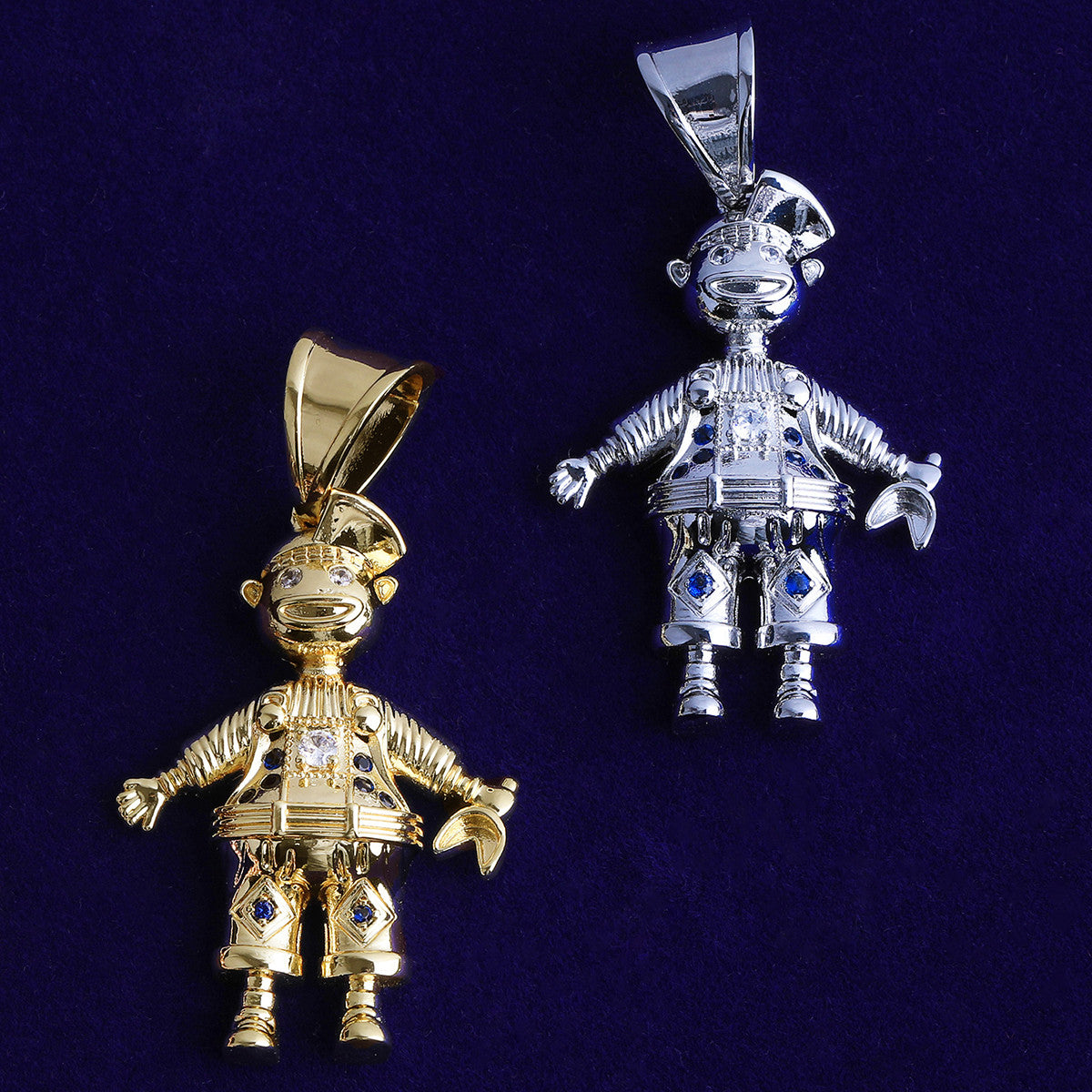 The Bot | VVS Diamond CZ Robot Boy Inspired Iced Blinged Out 3D Pendants
