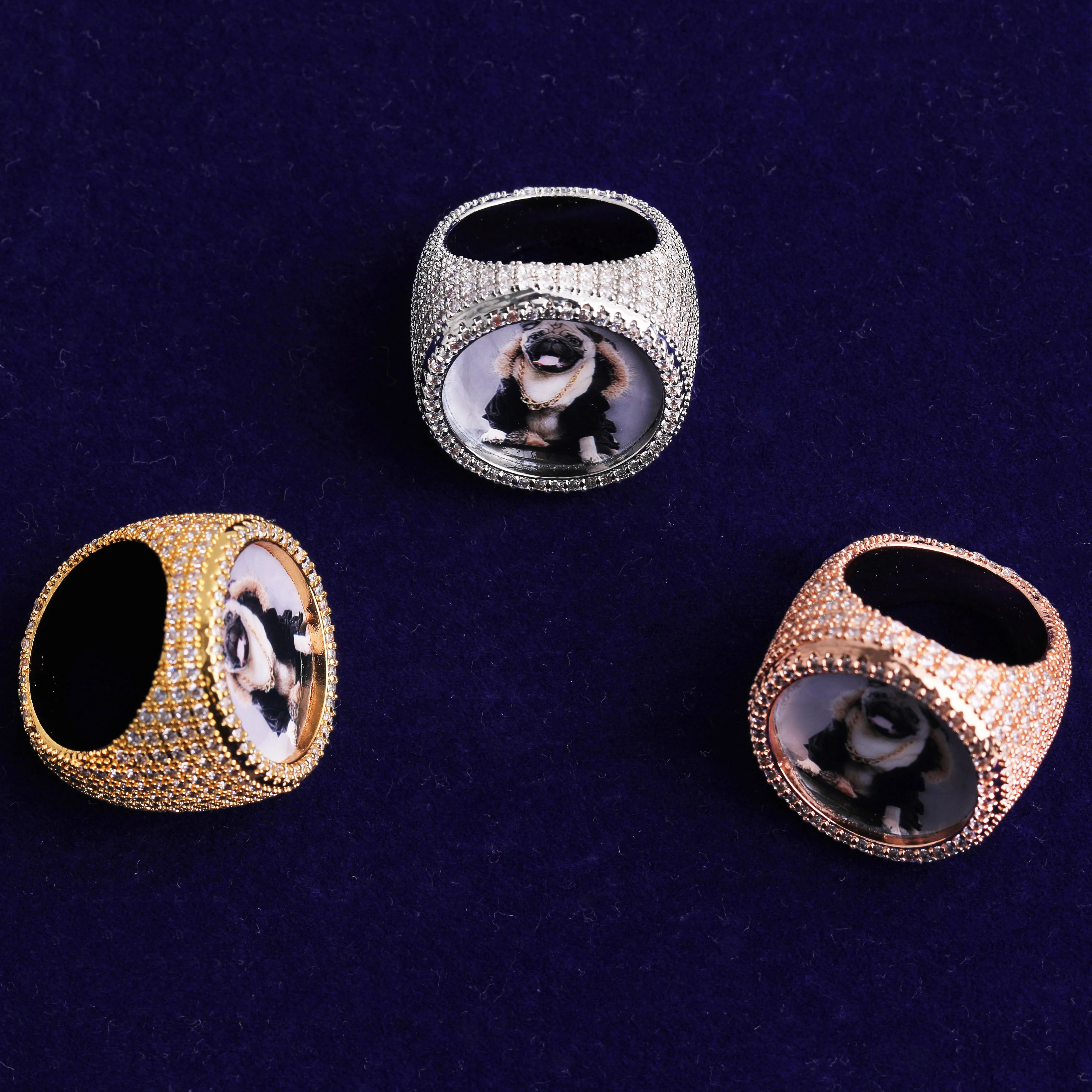 The Unforgettable | Prong Set VVS Diamond CZ Custom Made Photo Hip Hop Ring