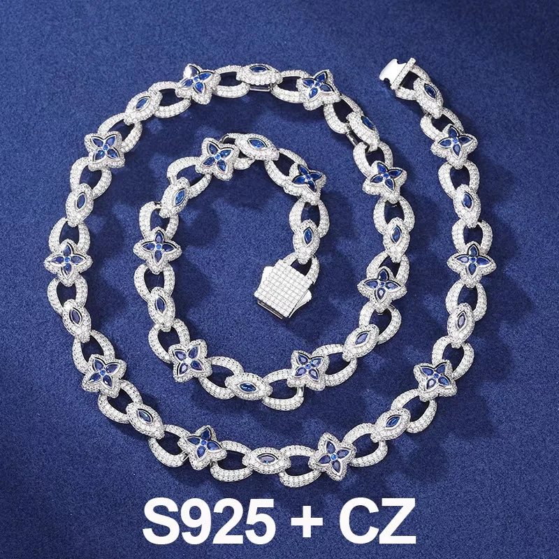 Star Child | Moissanite Diamond Luxury Iced 925 Sterling Silver Hip Hop Chain Necklace Bracelets