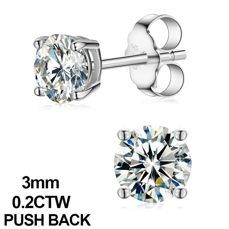 Snow Flower | VVS Moissnaite Diamond Sterling Silver Hip Hop Iced Blinged Out Earrings