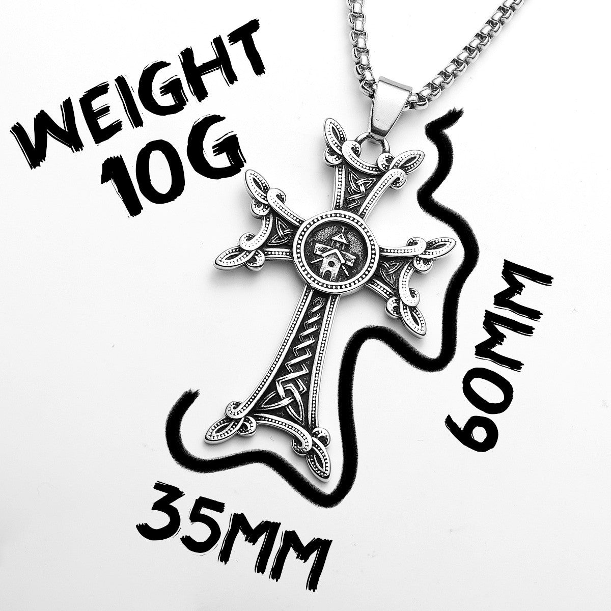 Celtic Knot Cross | Men's 316L Stainless Steel Infinite Protection Cross Pendant