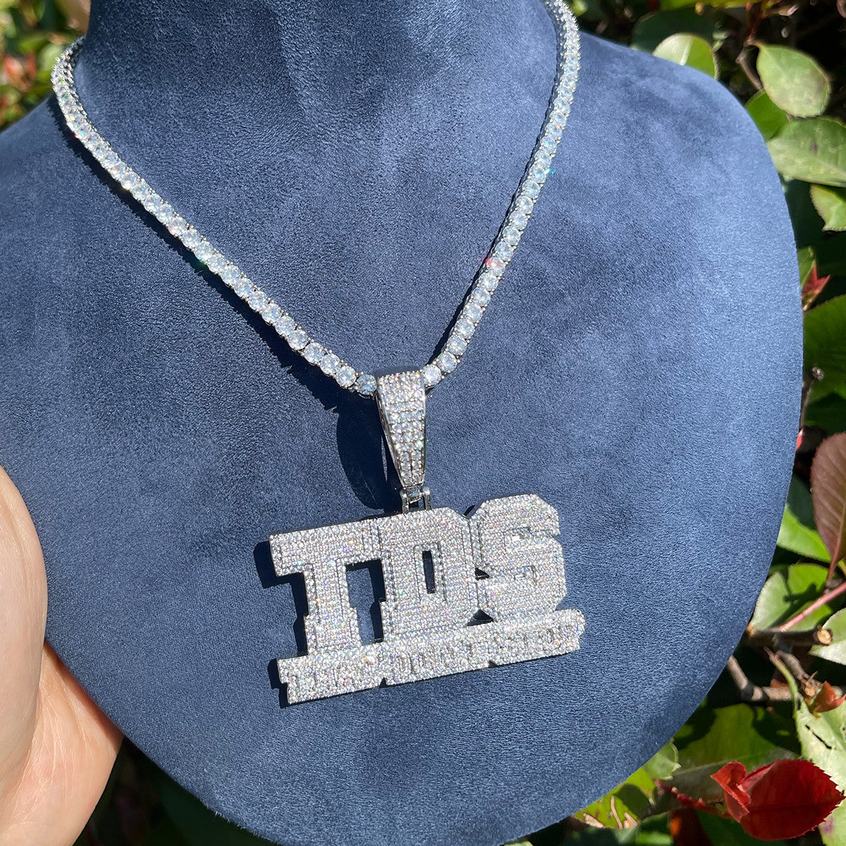 Iced Blinged Out Trap Don't Stop VVS Diamond CZ Prong Set Hip Hop Pendant