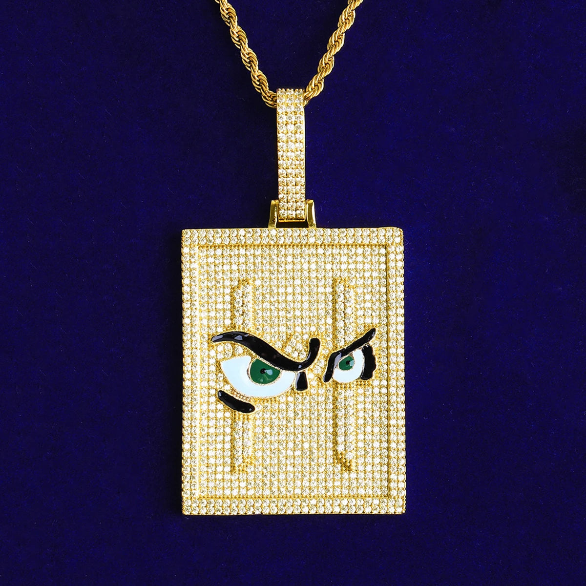 Birds Eye Anime | VVS Diamond CZ 5AA+ Hip Hop Pendant Chan Necklace