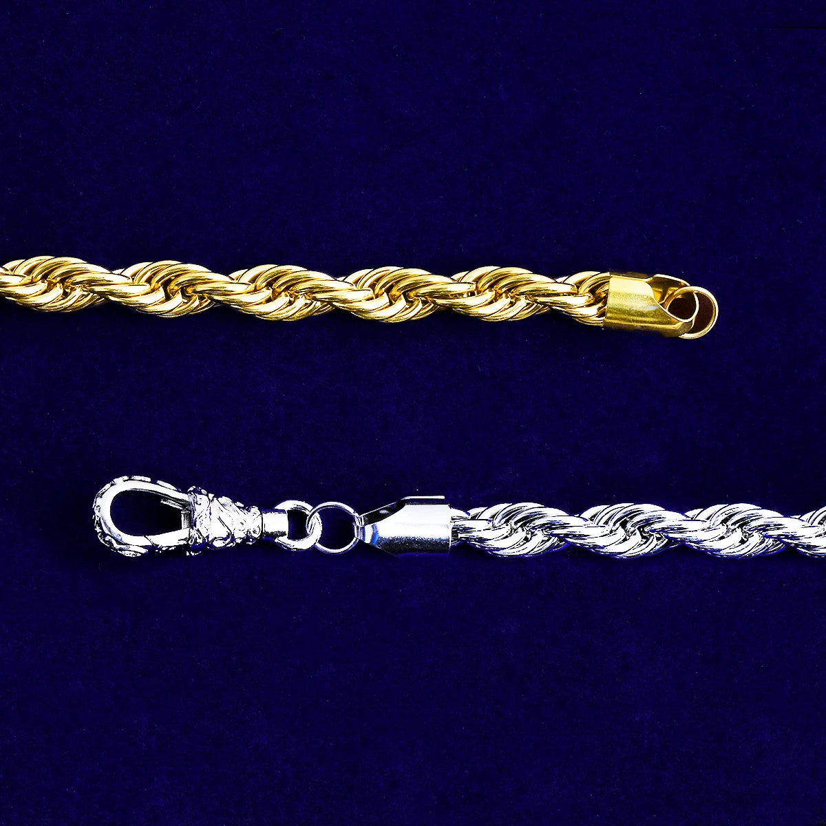 10MM Belcher Rope | 24k Gold Solid Stainless Steel Belcher Clasp Hip Hop Bracelets