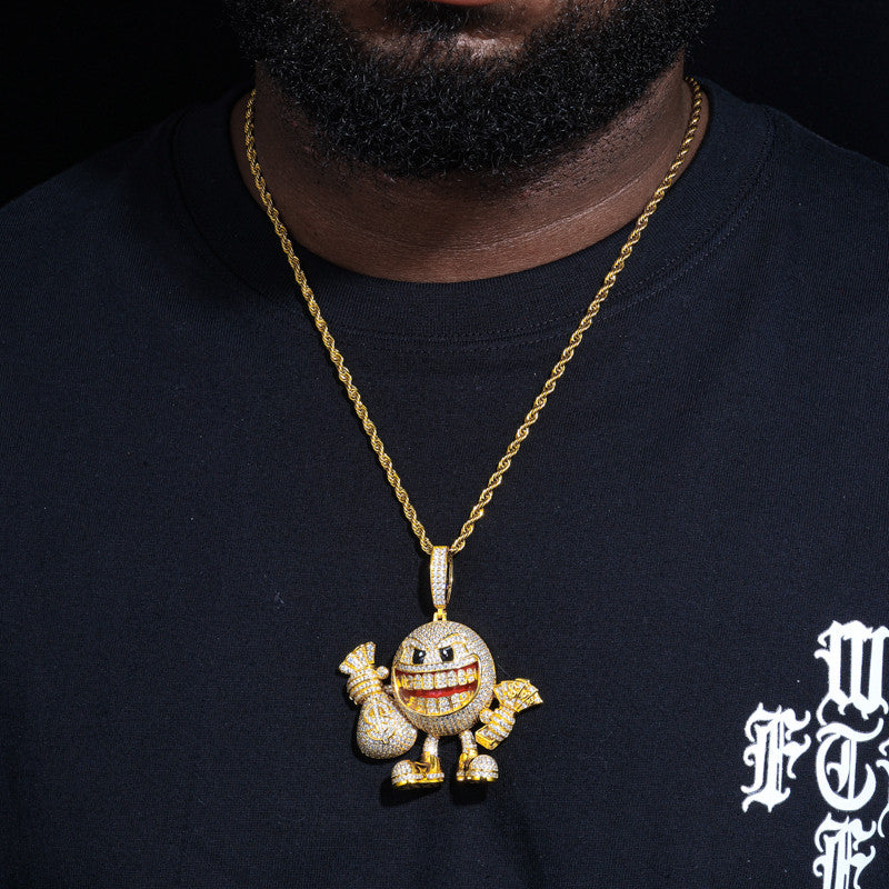 Crazy Bout My Paper | Moissanite Diamond Money Bag Iced Blinged Out Pendant