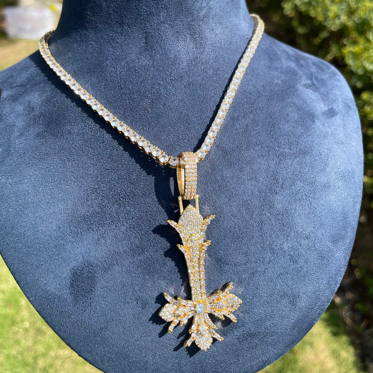 The Inversion | Upside Down Designer Peter Cross Hip Hop Iced Pendant