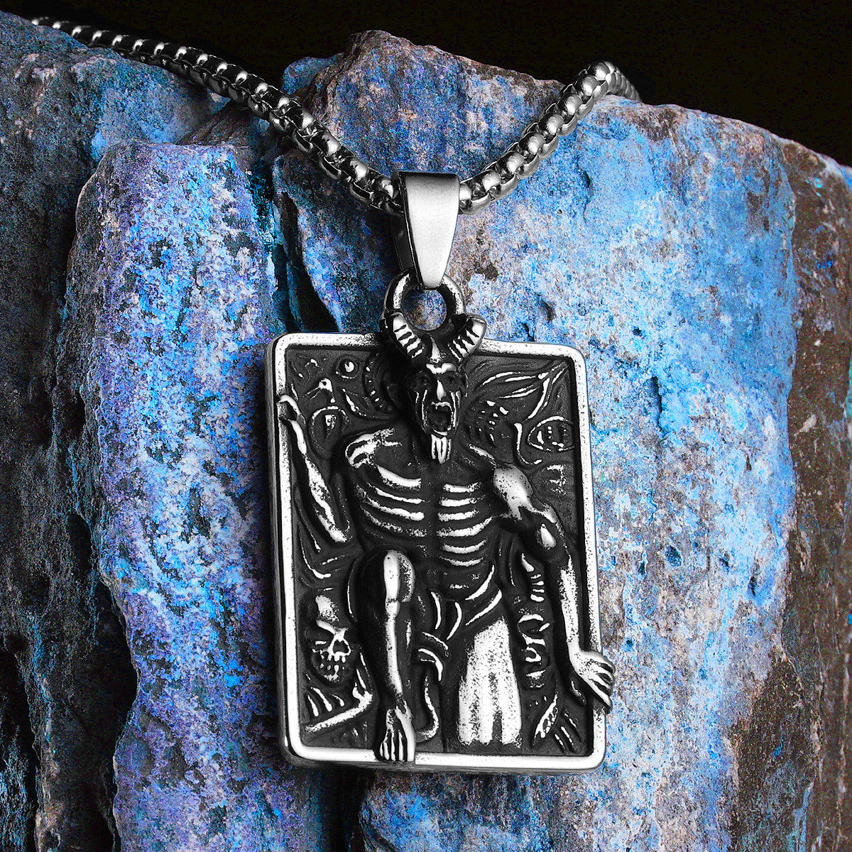 Fallen Angel | 316L No Fade Solid Stainless Steel Devil Satan Amulet Hip Hop Pendant