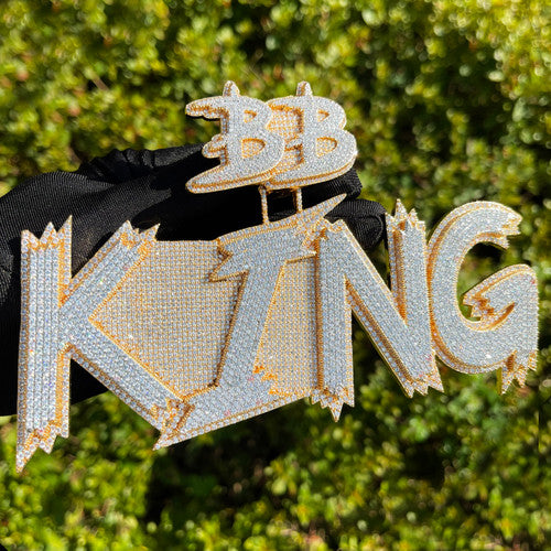 Fast Money | Iced Graffiti Letters Hip Hop Custom Made Nameplate Hip Hop Pendant