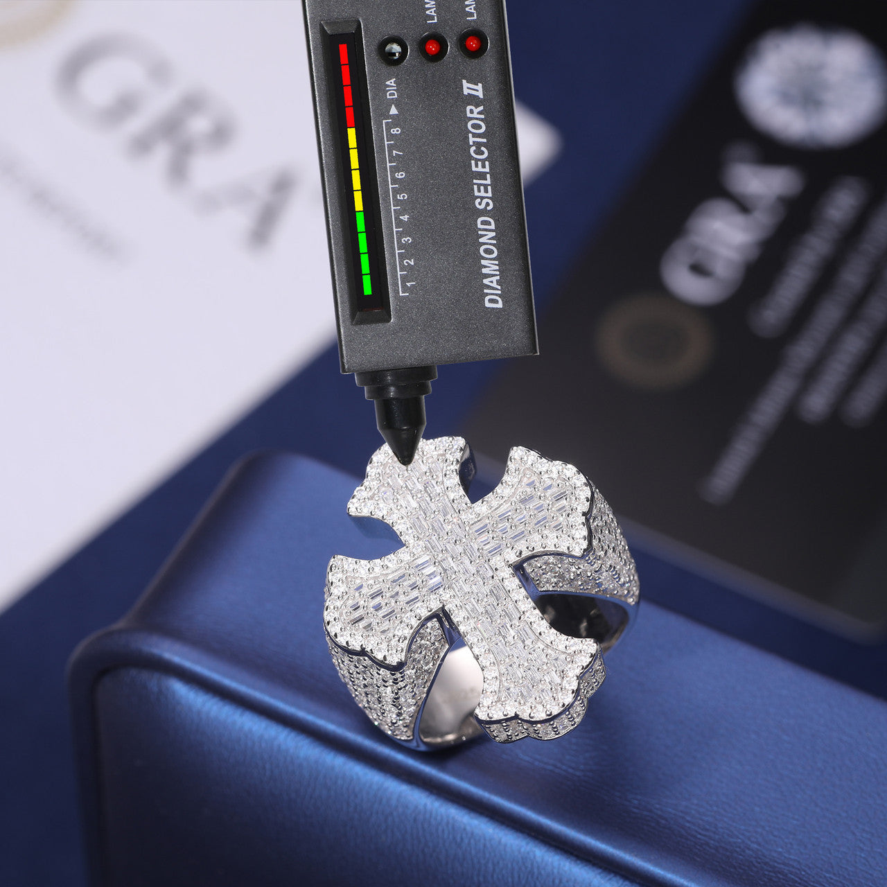 Radiant Faith | 925 Diamond Moissanite Solid Silver Baguette Iced Blinged Out Rings