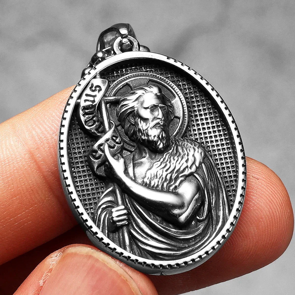 Saint John | 316L No Fade Stainless Steel Powerful Amulet Spiritual Chain Pendant