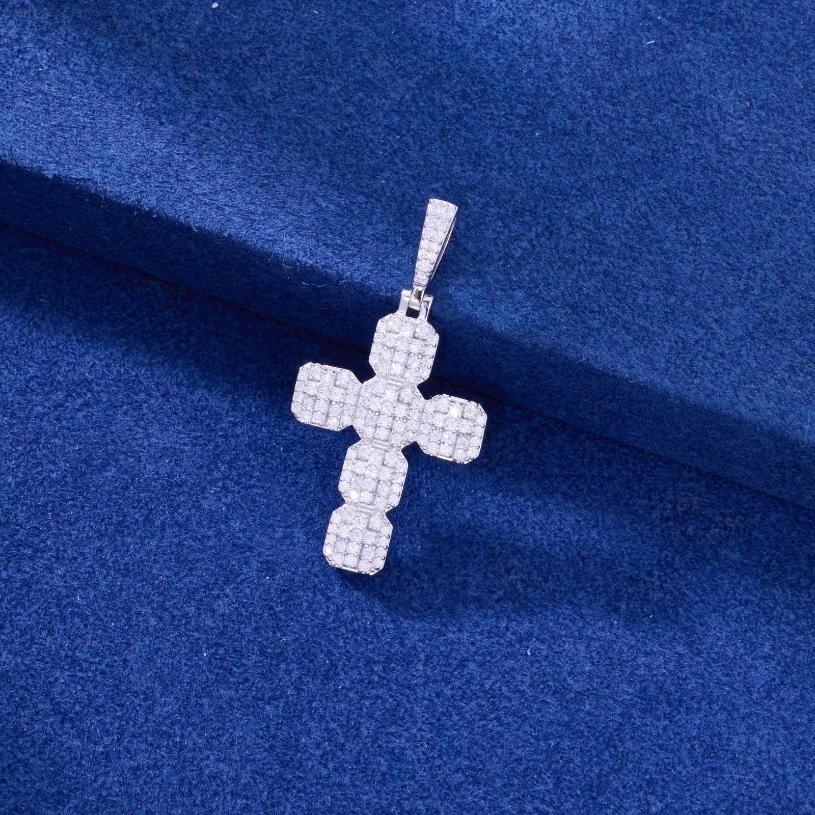The Octagon | Iced Blinged Out VVS1 Moissanite Diamond Hip Hop Cross Pendant