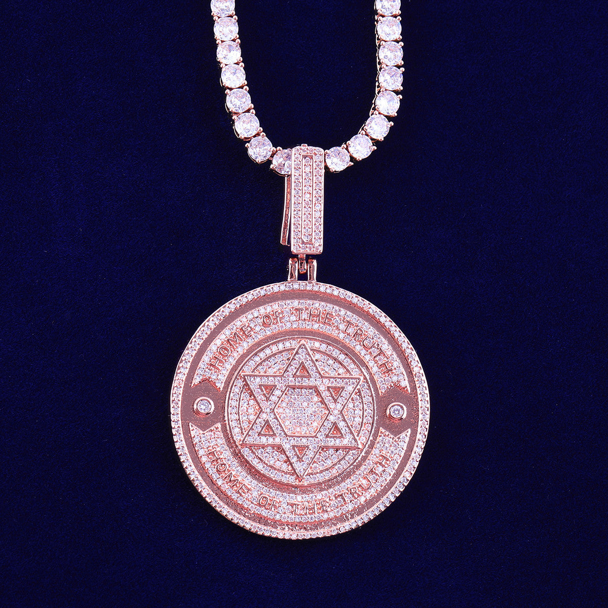 The Truth | VVS Diamond CZ 6 pointed Star of David Hip Hop Pendant Chain