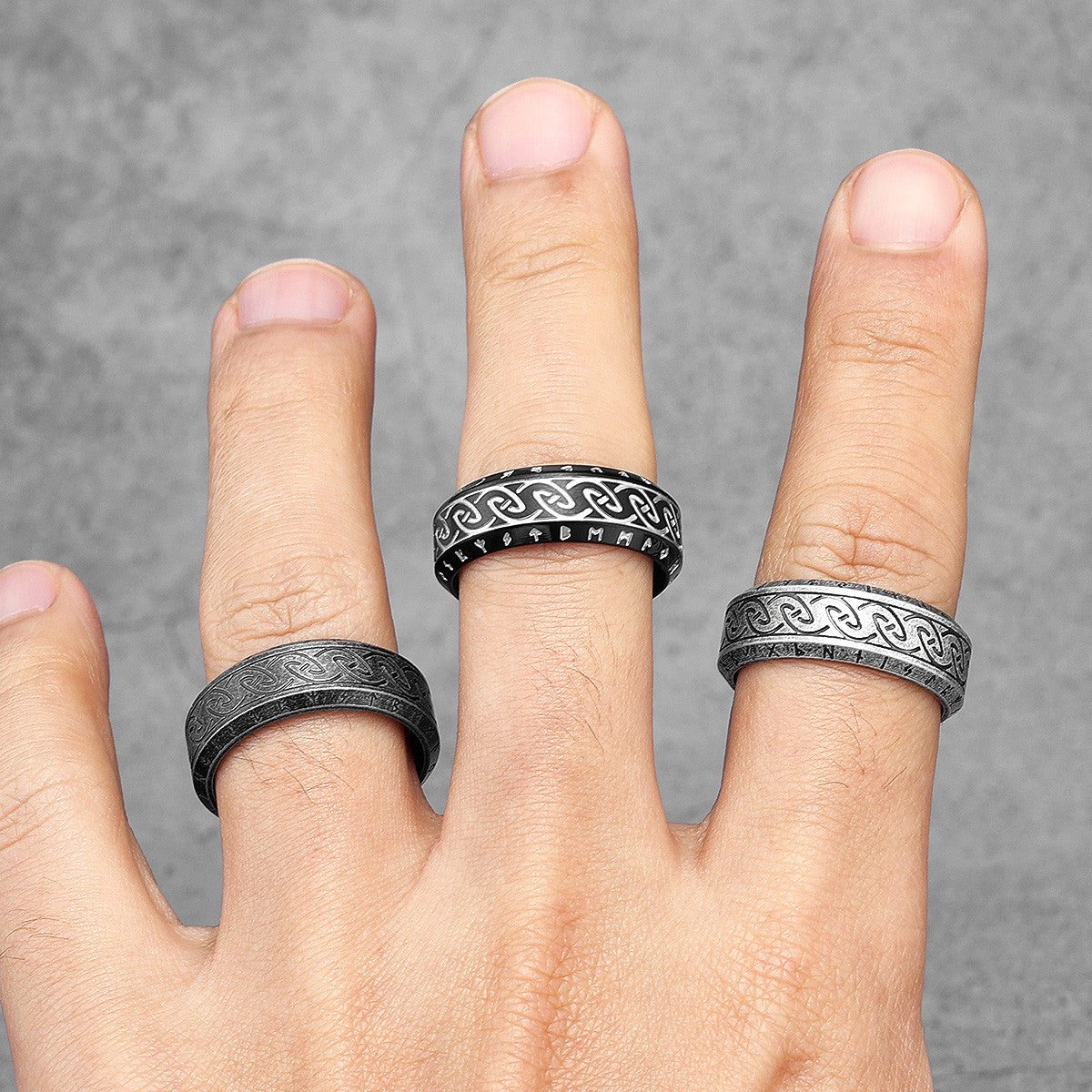 Celtic Knot | 316L Designer Solid Stainless Stainless Men's Unique Personality Rings