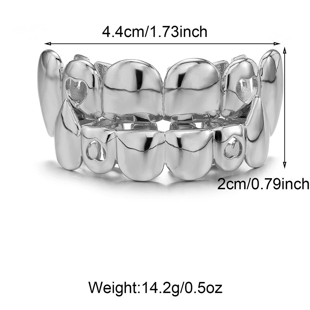 Vampire Heart | Hip Hop Streetwear Open Heart Tooth Teeth Mouth Fang Grillz