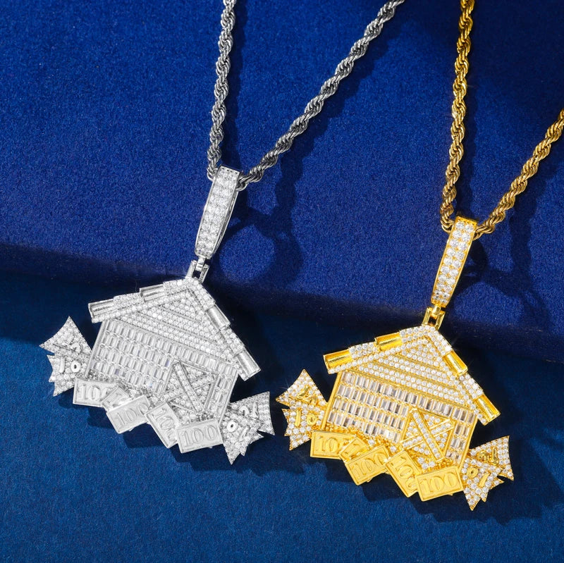 Cash House | Real D VVS1 Moissanite Diamond Boss Baller 925 Luxury Hip Hop Pendant