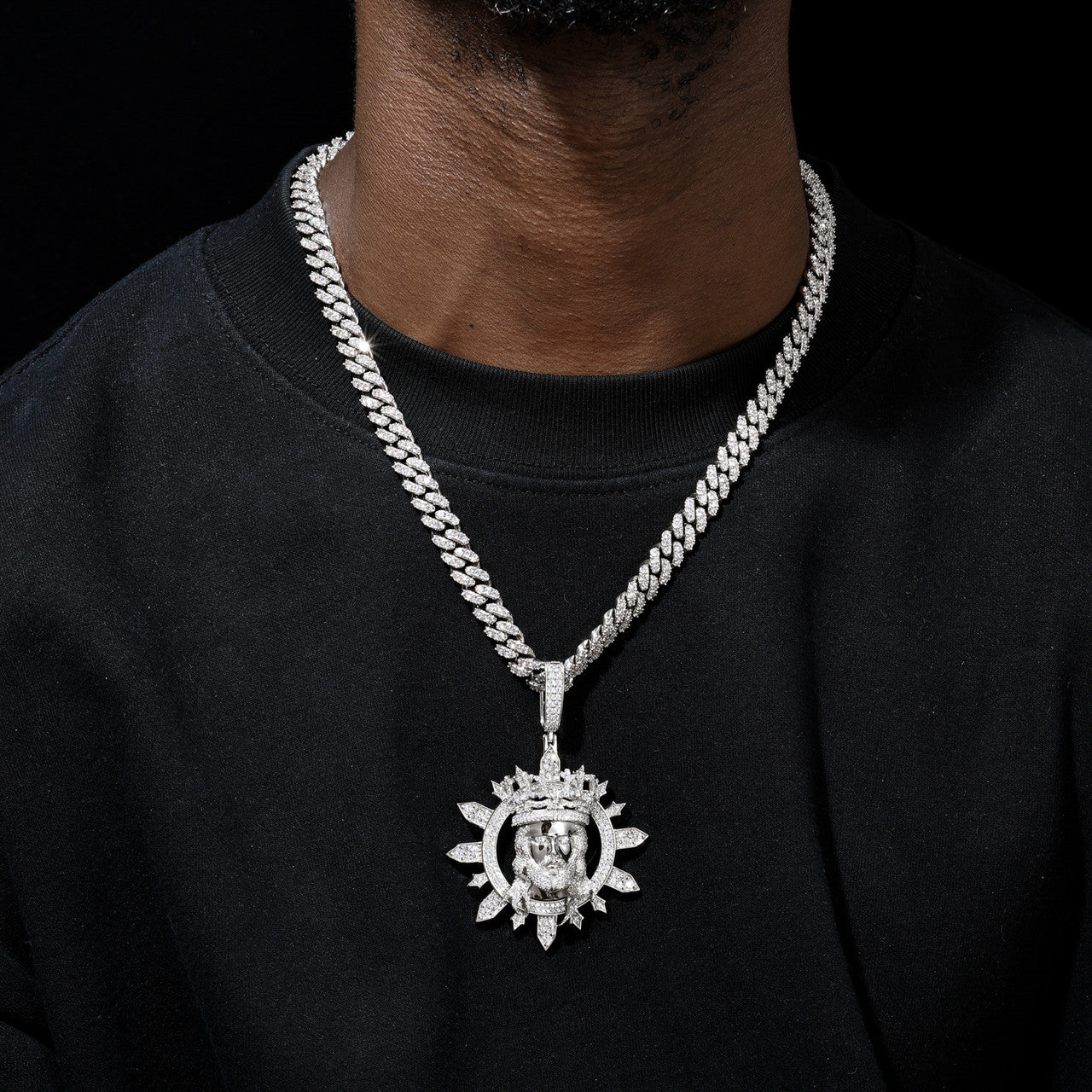 The I Am Glorified | Moissanite Diamond Iced Blinged Out Jesus Piece Hip Hop Pendant