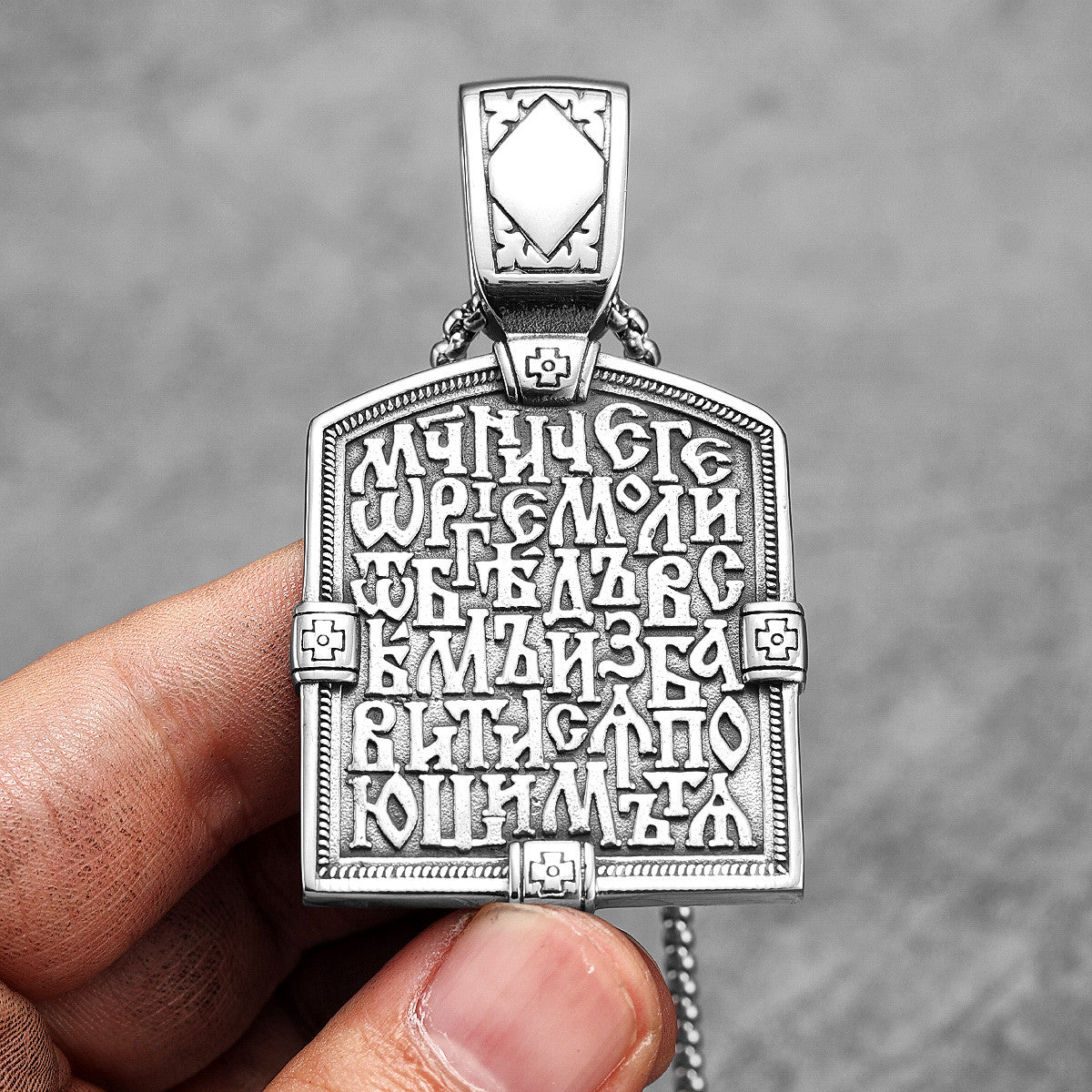 St George Slaying The Dragon | 316L No Fade Stainless Steel Christian Renaissance Era Pendant