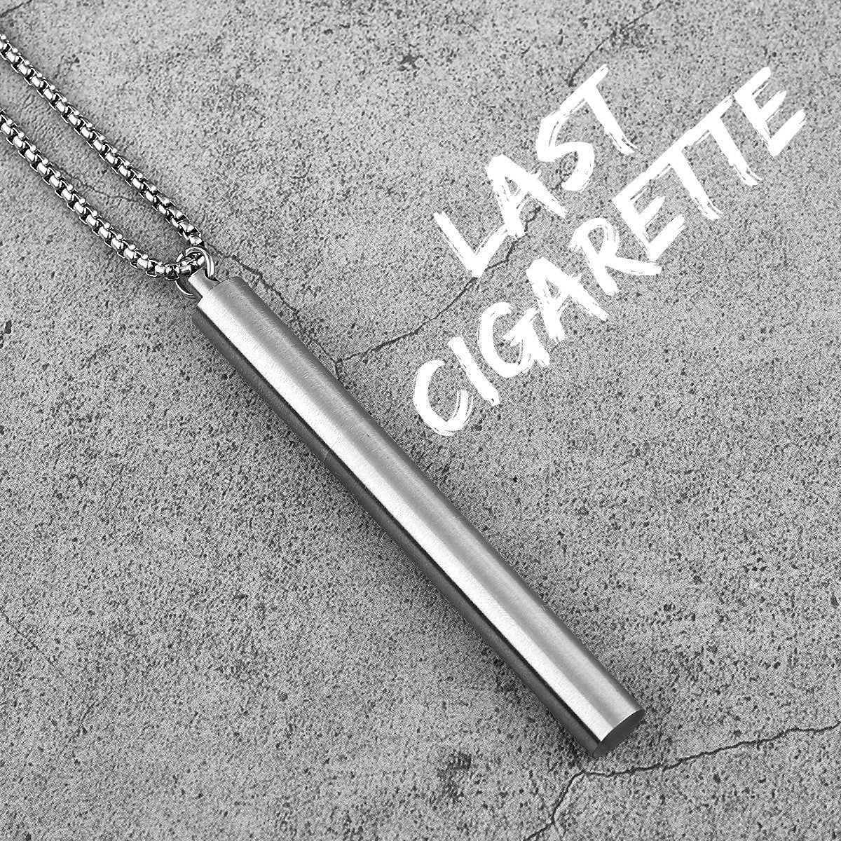 The Last Cigarette | 316L No Fade Stainless Steel Hip Hop Cigarette Case Pendant