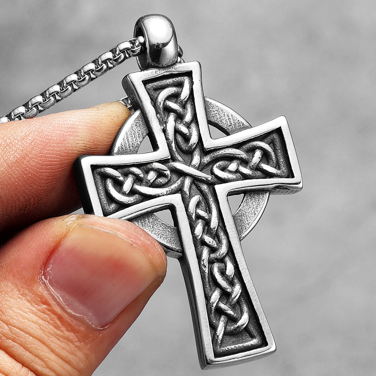 All Is One | 316L No Fade Stainless Steel Street Wear Spiritual Cross Chain Pendant