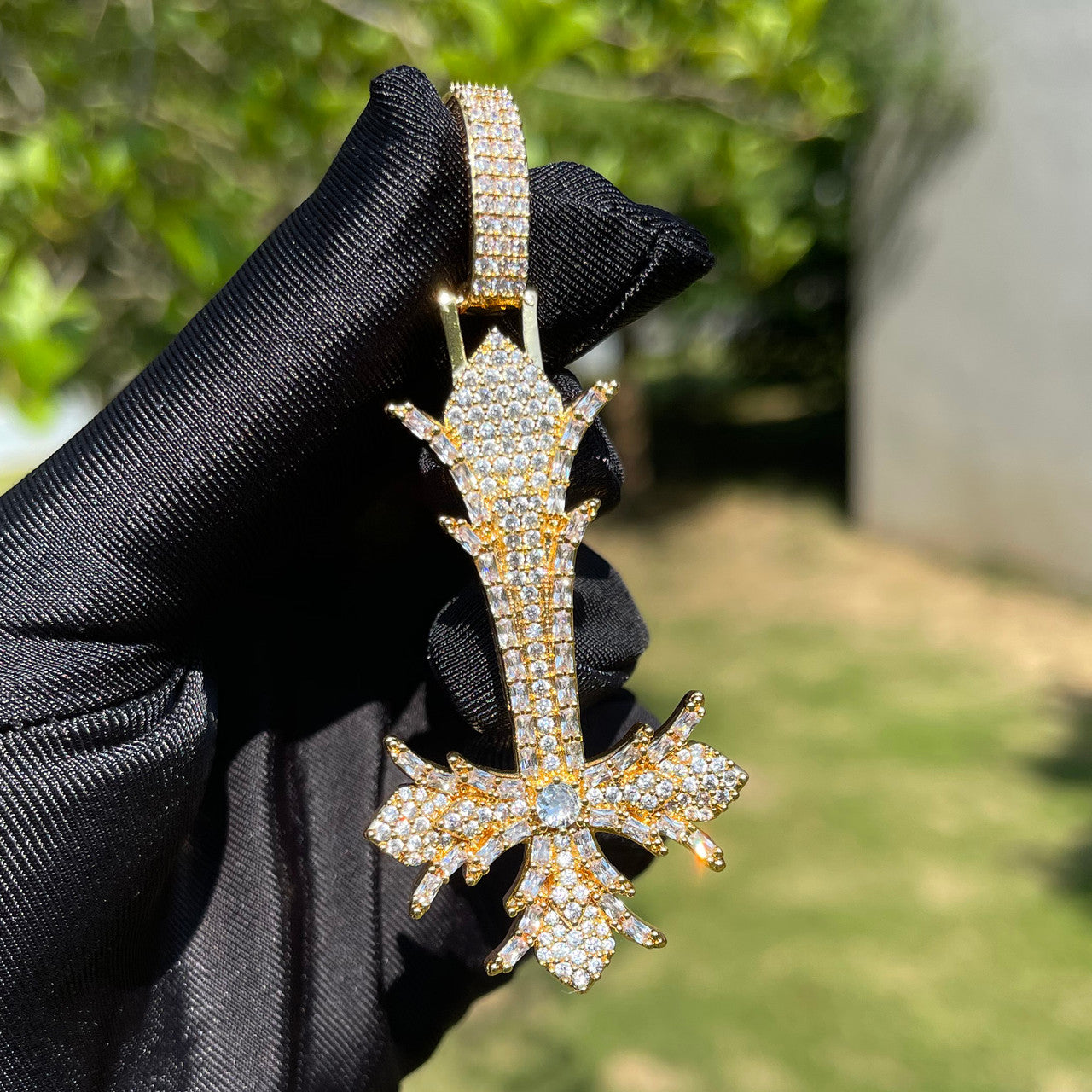 The Inversion | Upside Down Designer Peter Cross Hip Hop Iced Pendant