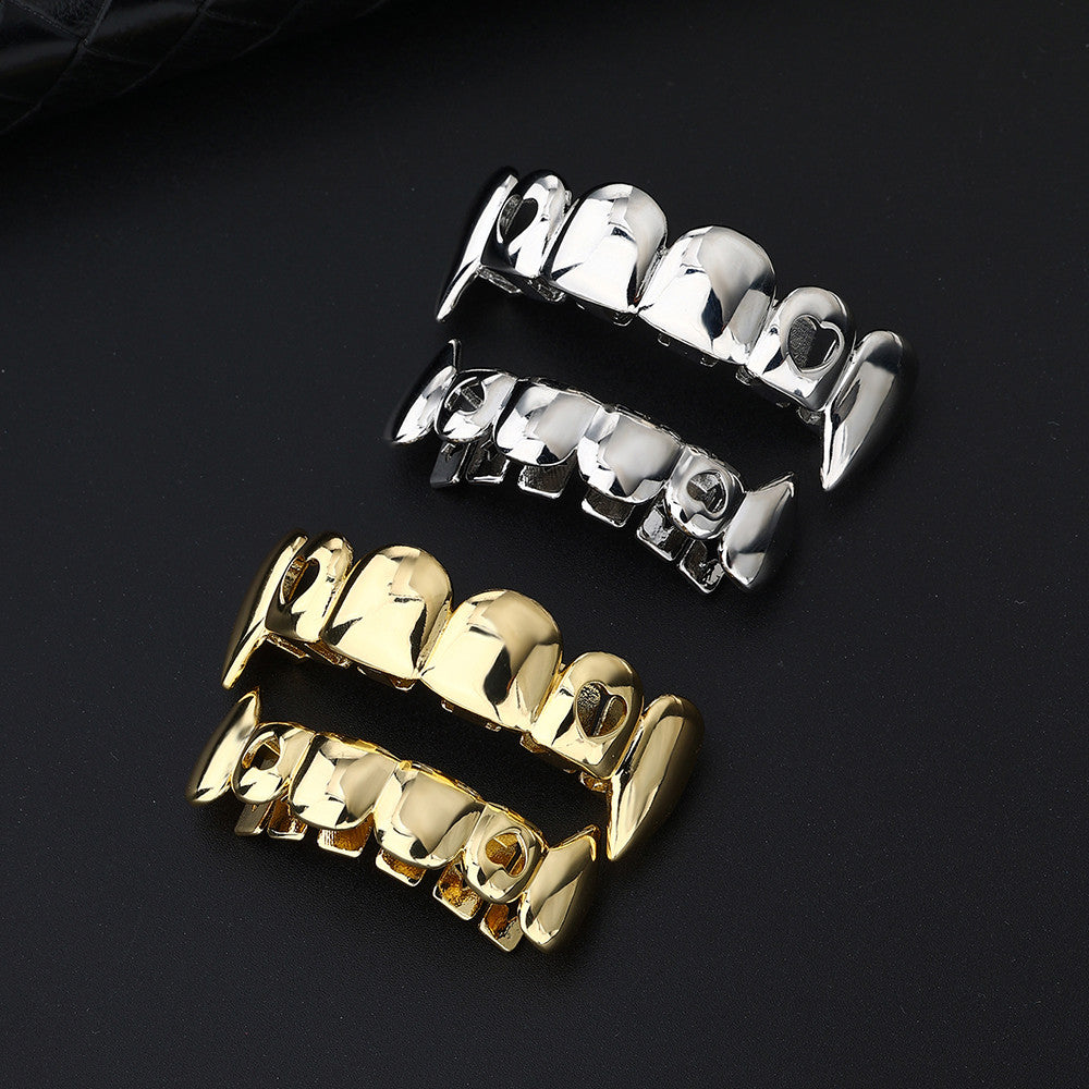 Vampire Heart | Hip Hop Streetwear Open Heart Tooth Teeth Mouth Fang Grillz