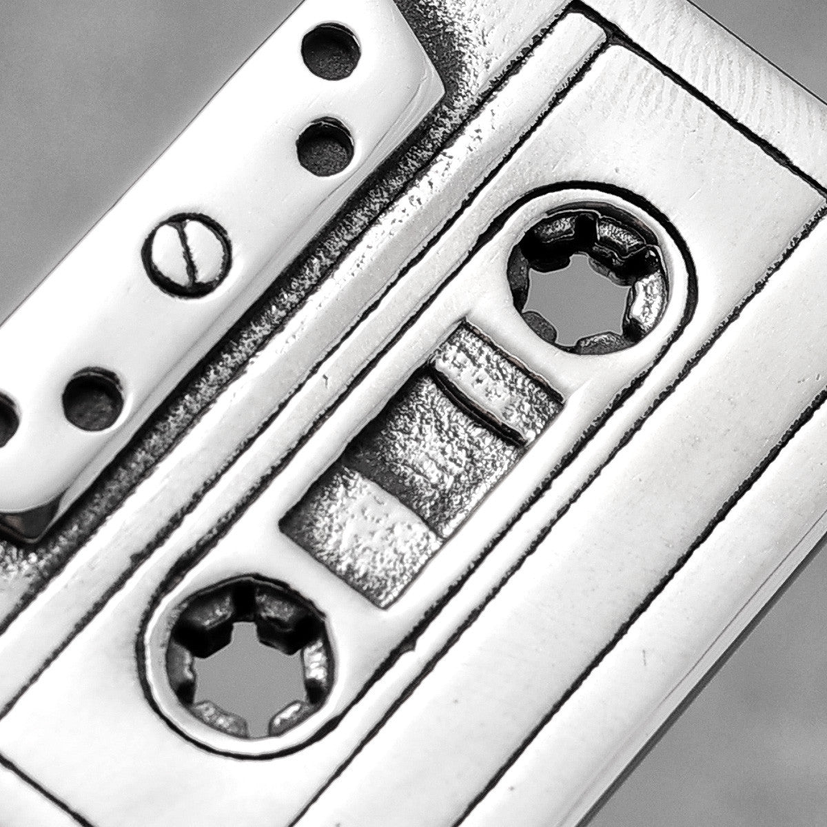 Mix Tape | 316L No Fade Stainless Steel Hip Hop Mixtape Rock Cassette Tape Pendant