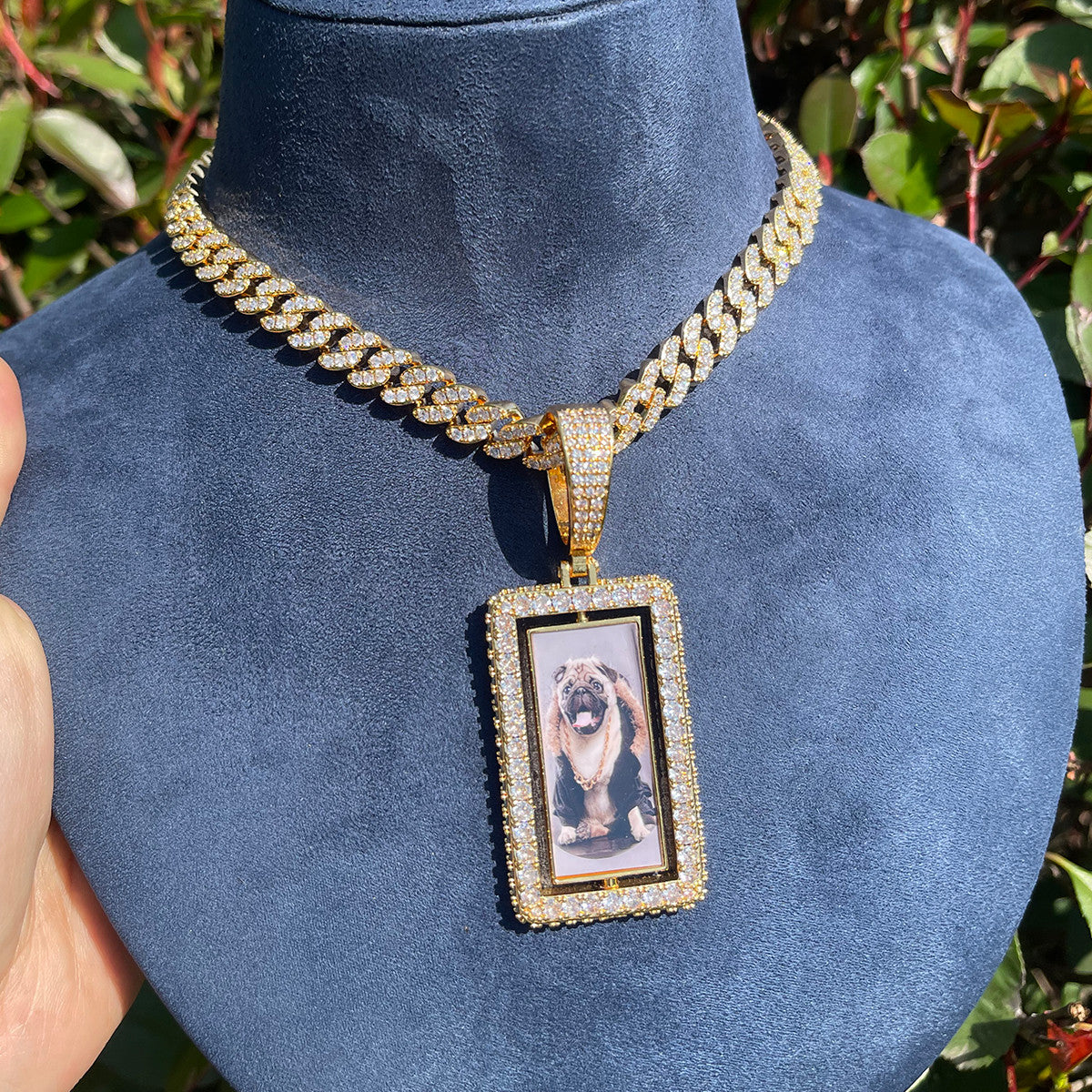 Royal Reflections Frozen Memories Iced Hip Hop Necklace
