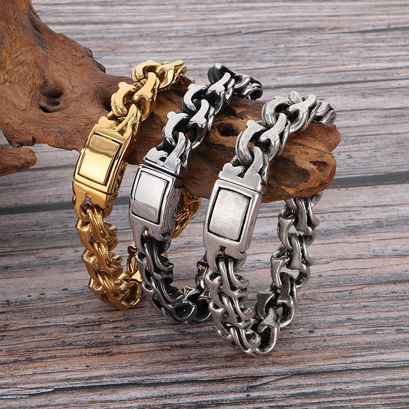 EternalTwist | Mens No Fade Stainless Steel Street Wear Casual Bracelet